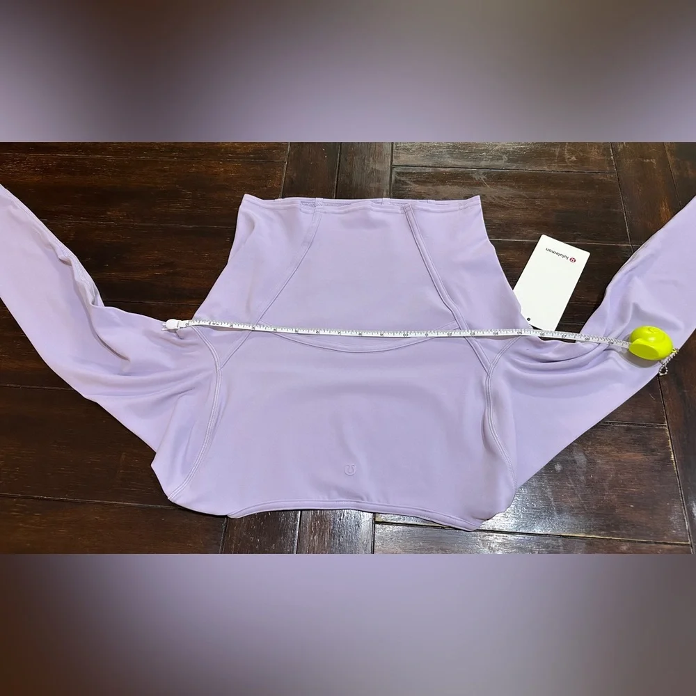 NWT Lululemon Waist-Seamed Nulu Long-Sleeve Shirt - Lilac Ether - 6 - Picture 10 of 12
